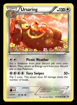 Ursaring RC16/RC25 Holo Legendary Treasures: Radiant Collection Pokemon Card - Image 2