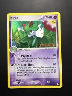 Kirlia 32/101 Reverse Holo Stamped (2006) EX Dragon Frontiers Pokemon TCG NM - Image 1