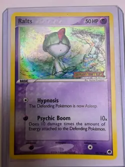 Pokemon Card - Ralts Dragon Frontiers 60/101 Reverse Holo Stamped (LP) - Image 1