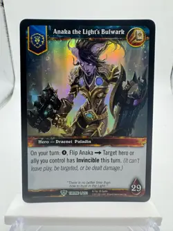 World of Warcraft TCG Throne Foil Hero Anaka the Light's Bulwark - Image 1