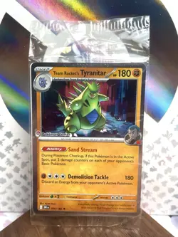 Team Rocket’s Tyranitar Promo Pokemon Center Stamp Destined Rivals Sealed - Image 1