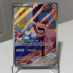 Lickitung 180/162 Temporal Forces Pokemon TCG Card Illustration Rare Holo NM/M - Image 1