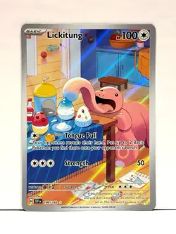Lickitung 180/162 Illustration Rare Temporal Forces Pokemon Card TCG NM - Image 1