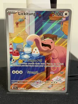 Pokemon TCG Cards Lickitung 180/162 Temporal Forces Illustration Rare NM-M - Image 1