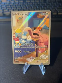 Pokemon TCG Lickitung Temporal Forces 180/162 Illustration Rare NM - Image 1