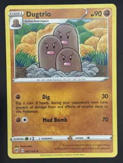 Dugtrio 085/189 Pokemon Darkness Ablaze Fighting - Image 1