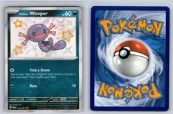 Paldean Wooper 180/091 Holo Shiny Rare Paldean Fates Pokemon Near Mint - Image 3