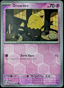 Drowzee 16/64 Reverse Holo Shrouded Fable - Pokemon TCG - Mint - Image 1