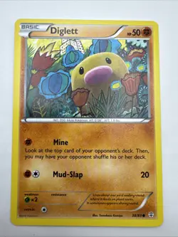 Pokemon TCG Diglett Generations 38/83 Regular Common Card. Tomokazu Komiya - Image 1
