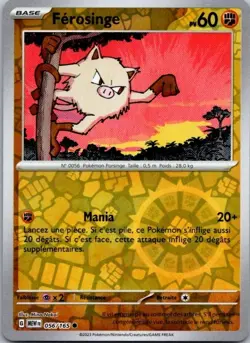 Carte Pokemon Ferosinge 056/165 Reverse - 2023 - Image 1