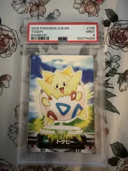 2005 Pokemon Zukan Togepi Rainbow Foil #136 PSA 9 LOW POP 🔥 - Image 1