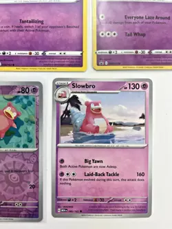 Pokemon TCG Lot Of 5 Galarian Slowpoke Slowbro Holo Rare Common - Image 4