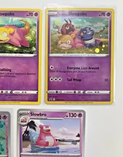 Pokemon TCG Lot Of 5 Galarian Slowpoke Slowbro Holo Rare Common - Image 5