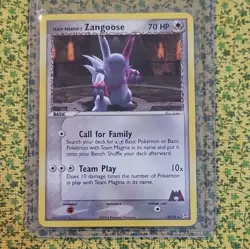 Pokemon TCG Team Magma's Zangoose 23/95 Team Magma vs Aqua 2004 Rare - Image 1