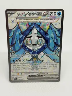 Wellspring Mask Ogerpon ex 194/167 Twilight Masquerade Ultra Rare Pokemon Card - Image 1