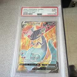 Pokemon TCG 2020 Rebel Clash Dragapult V Full Art Holo 183/192 PSA 9 - Image 1