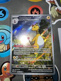 Pokemon TCG Ampharos 090/086 NM Chaos Rising Illustration Rare Pack Fresh - Image 1