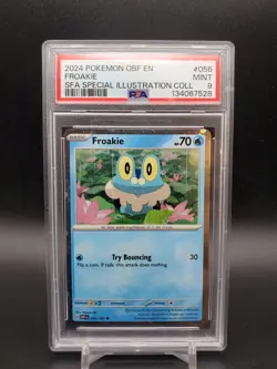 2024 Froakie 056/197 Cosmos Holo Shrouded Fable Special Illus PSA 9 Pokemon - Image 1