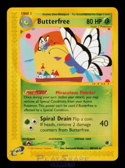 Pokemon Card Butterfree 38/165 Expedition Base Set Rare WOTC Vintage LP 2002 - Image 1