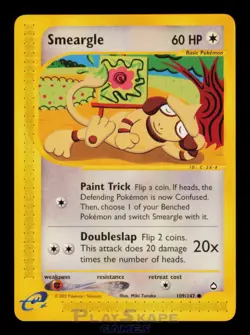 Pokemon Card Smeargle 109/147 Aquapolis Common WOTC Vintage NM 2003 - Image 1