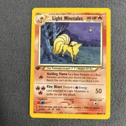 LIGHT NINETALES 50/105 Neo Destiny 1st EDITION Pokemon TCG card LP/NM - Image 1