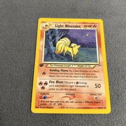 LIGHT NINETALES 50/105 Neo Destiny 1st EDITION Pokemon TCG card LP/NM - Image 2