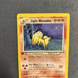 LIGHT NINETALES 50/105 Neo Destiny 1st EDITION Pokemon TCG card LP/NM - Image 3