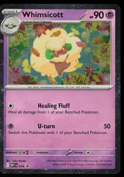 Whimsicott (Cosmos Holo) 019 Promo ME: Mega Evolution Promo Pokemon Near Mint - Image 1