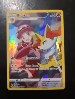 Braixen TG01/TG30 - Pokemon Silver Tempest Trainer Gallery NM - Image 1