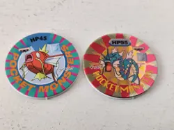 Pokemon Battle Chip Magikarp And Foil Gyarados BanPresto Rare Japan Exclusive - Image 1