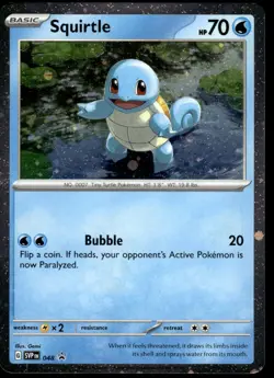 Squirtle 048 Scarlet & Violet Promo NM Pokemon 2023 - Image 1