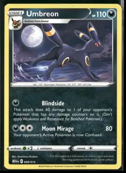Umbreon 009/015 Promo McDonald's Promos 2024 Pokemon Lightly Played - Image 1