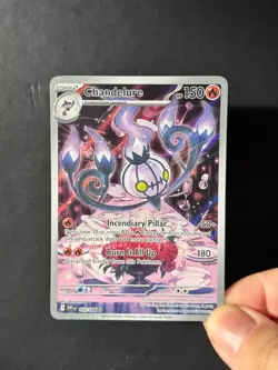 Pokemon Chandelure 103/086 SV White Flare - IR NM - Image 1