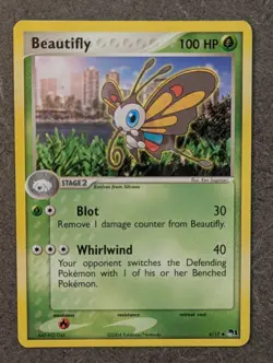Pokemon Card 2006 BEAUTIFLY 6/17 POP Series 1 Promo Uncommon NM - Image 1