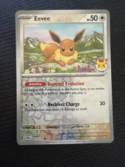 Eevee - (Pokemon Day 2025) (Reverse Cosmos Holo) 074/131 Miscellaneous Cards... - Image 1