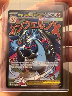 Pokemon TCG Mega Charizard X EX 023 Mega Evolution Promo NM MINT RAW CLEAN - Image 1