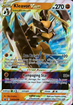Pokemon KLEAVOR VSTAR Oversized Jumbo Black Star Promo #SWSH249 - Image 1