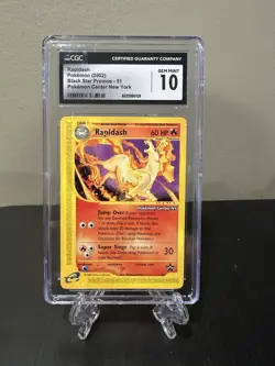 CGC 10 - 2002 Rapidash 51 Black Star Promo - ENG Pokemon Center New York - Image 1