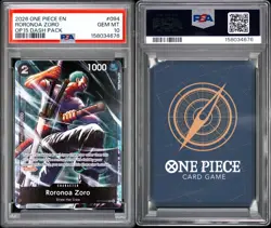 2026 ONE PIECE ADVENTURE ON KAMI'S ISLAND DASH PACK #094 RORONOA ZORO PSA 10 - Image 2