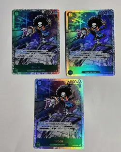 Bandai One Piece TCG Brook OP15-032 SR English x3 - Image 1