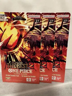 One Piece TCG PRB02 Sleeved Booster Pack English Version Sealed New lot of 3 - Image 1