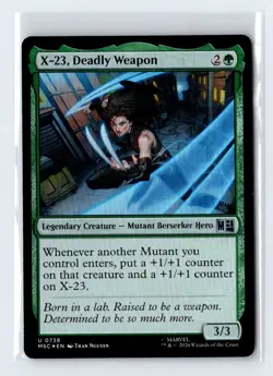MTG - X-23, Deadly Weapon - Marvel's Super Heroes 0738 Foil MTG LP - Image 1