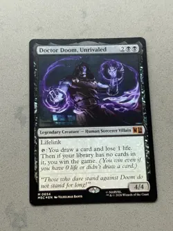 Doctor Doom, Unrivaled (Foil) 654 Mythic MTG Magic Marvel Super Heroes - NM - Image 3