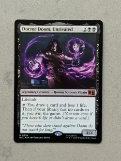 Doctor Doom, Unrivaled (Foil) 654 Mythic MTG Magic Marvel Super Heroes - NM - Image 4