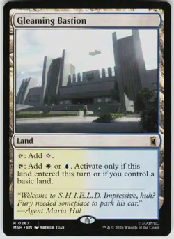 Gleaming Bastion 267 Marvel Super Heroes Magic the Gathering - Image 1