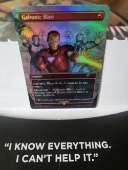 1x Galvanic Blast, Foil, Marvel Iron Man Secret Lair, Magic MTG NM - Image 1