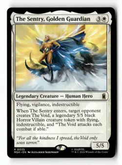 The Sentry, Golden Guardian 35 Rare MTG MSH NM - Image 4
