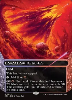Lavaclaw Reaches 22 Borderless Edge of Eternities Stellar Sights MTG NM - Image 1