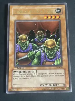 Yugioh Goblin Attack Force 1st Edition Ultra Rare PSV-094 DAMAGED - Image 1