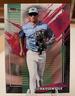 2026 Topps Finest Daylen Lile Rare #257 Washington Nationals - Image 1